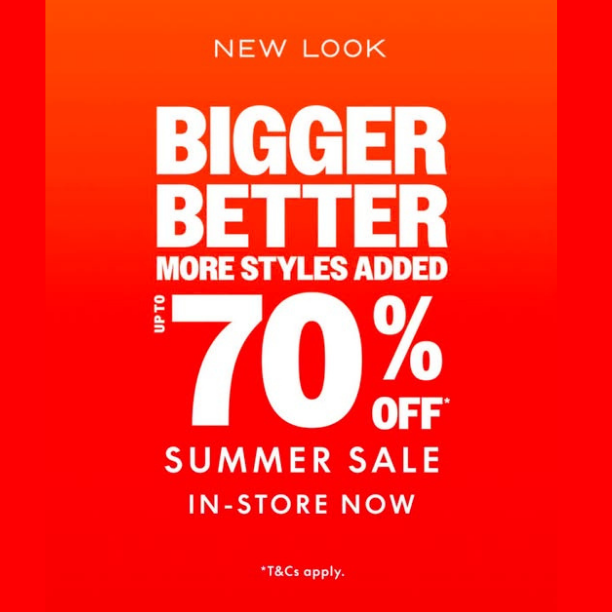 New Look 70% Off Sale