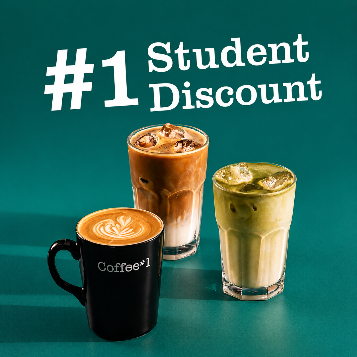 #Coffee1 Student Discount